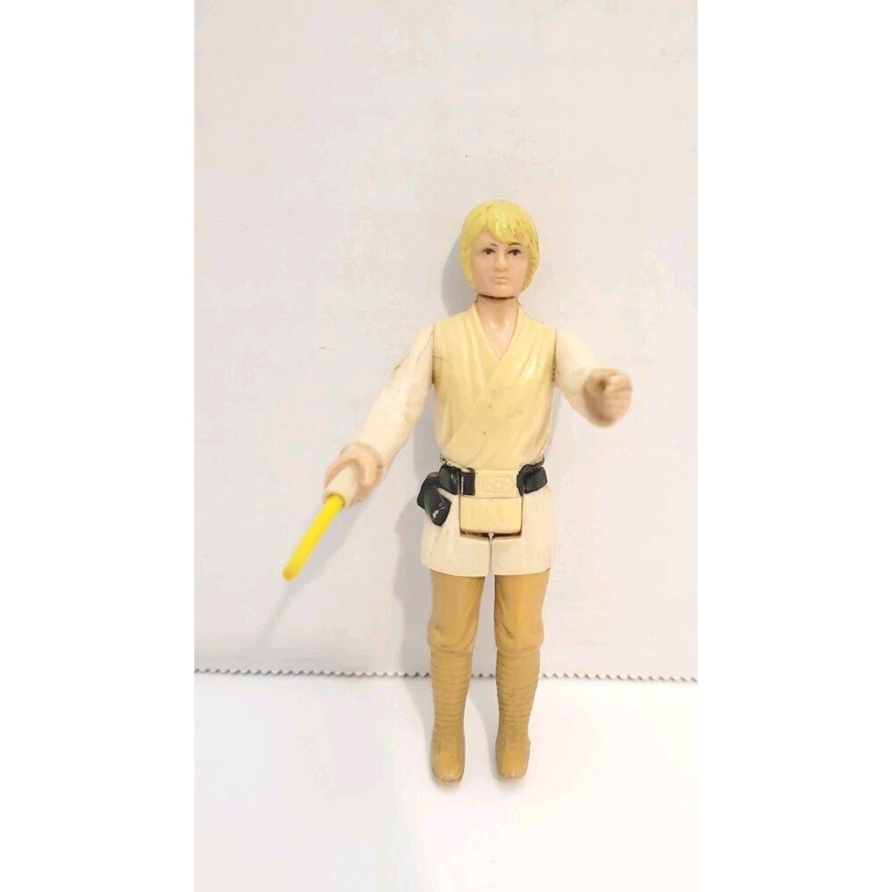 Vintage Star Wars Luke Skywalker Complete 1977 Kenner Action Figure W V3 Saber